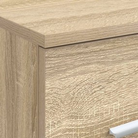 vidaXL Ντουλάπι Μπάνιου Ενδιάμεσο Sonoma Δρυς 30 x 44,5 x 50 εκ.