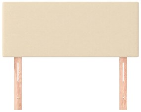 vidaXL Κεφαλάρι Κρεβατιού Κρεμ 90x5x78/88 εκ. Υφασμάτινο