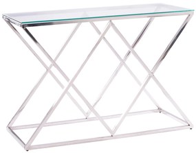 ΚΟΝΣΟΛΑ HOLLAND FB98622.01 ΜΕ ΓΥΑΛΙ ΚΑΙ ΒΑΣΗ ΧΡΩΜΙΟΥ 120X40Χ78 EK. 0532998