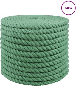 vidaXL Σχοινί Από Τζute 20 mm Πράσινο 100% Τζούτα Tossa