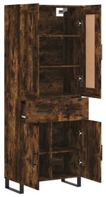 vidaXL Ντουλάπι Καπνιστή Δρυς 69,5x34x180 εκ. από Επεξεργασμένο Ξύλο