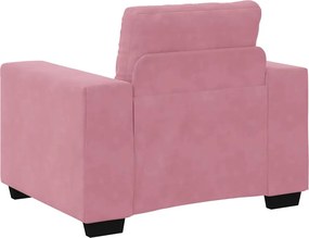 vidaXL Σετ Καναπέ 3 τμχ. Ροζ Βελούδο