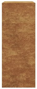 Ράφι για καυσόξυλα 60x40x100 cm Ατσάλι σκληρυθέν στον αέρα - Καφέ