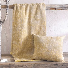 Ριχτάρι Canda Mustard Ρυθμός Πολυθρόνα 160x180cm Cotton-Polyester