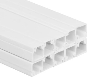 vidaXL Κανάλι Καλωδίων 15 x 10 χιλ. 10 μ. από PVC