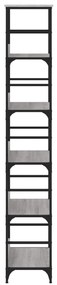 vidaXL Βιβλιοθήκη Γκρι Sonoma 50x33x188,5 εκ. Επεξεργασμένο Ξύλο