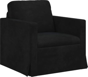 vidaXL Σετ Καναπέ 2 pcs Μαύρο Βελούδο