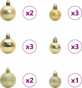 vidaXL Τεχνητό Χριστουγεννιάτικο Δέντρο με 150 LED Πράσινο 150 cm