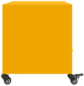 vidaXL Έπιπλο Τηλεόρασης Μουσταρδί Κίτρινο 68x39x43,5 εκ. από Ατσάλι