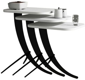Ζιγκόν Pion (Σετ 3Τμχ) 845HCT2842 35x45x60/54,5/48,5cm White-Black