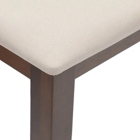 vidaXL Πάγκος  90 cm Καφέ μασίφ ξύλο καουτσούκ