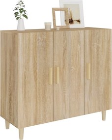 vidaXL Ντουλάπι Sonoma δρυς 90x34x80 εκ. Επεξεργασμένο Ξύλο