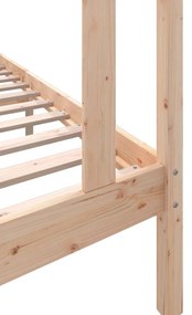 vidaXL Πλαίσιο Κρεβατιού Μονό 90 x 190 εκ. Μασίφ Ξύλο Πεύκου