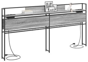 vidaXL Κεφαλάρι Αποθήκης Γκρι sonoma 180 cm Επεξεργασμένο ξύλο