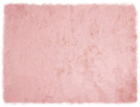vidaXL Ψεύτικο Δέρμα Προβάτου Χαλί Tafalla Ροζ 160 x 230 cm