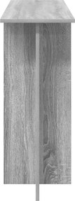 vidaXL Τραπέζι κονσόλας Γκρι Sonoma 100 x 30 x 75 εκ