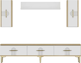 Stewehome Σετ μονάδας τηλεόρασης με ράφι 180x30x41 cm