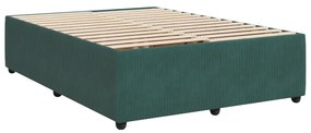 ΚΡΕΒΑΤΙ BOXSPRING ΜΕ ΣΤΡΩΜΑ ΣΚΟΥΡΟ ΠΡΑΣΙΝΟ 140X190ΕΚ. ΒΕΛΟΥΔΙΝΟ 3294631