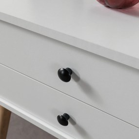 Συρταριέρα Λευκό RUDREVO 80x36x50