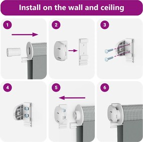 vidaXL Ζέβρα τυφλή Λευκό Πλάτος υφάσματος 120,9 εκ. Πολυεστέρας