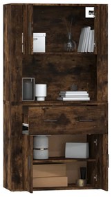 vidaXL Ντουλάπα Καπνιστή δρυς από Επεξεργασμένο Ξύλο