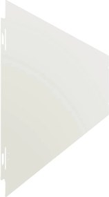 vidaXL Περιφράξεις γκαζόν 50 τεμάχια Λευκό από χάλυβα ψυχρής έλασης