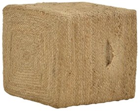 Σκαμπό Tresa Inart φυσικό 100% γιούτα 40x40x40εκ 50x50x35 εκ.