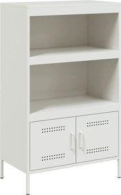 vidaXL Ραφιέρα Λευκή 68x39x113 εκ. από Ατσάλι