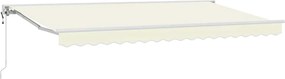vidaXL Σκηνίτσα Αναδιπλούμενη Κρεμ 350 x 200 cm Πολυέστερ και Μέταλλο