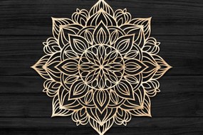 Intra απο ξύλο plywood 3mm-4mm πάχος 3D Mandala για Cricut Δίασταση 30x30 cm INTRAFABR-73705780