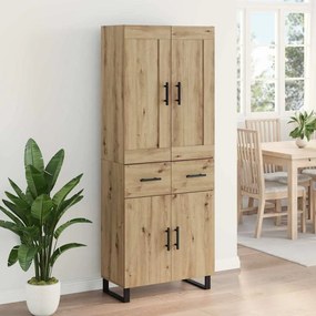 vidaXL Highboard Artisan Oak 69,5 x 34 x 180 εκ. Επεξεργασμένο ξύλο