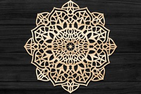 Intra απο ξύλο plywood 3mm-4mm πάχος 3D Mandala για Cricut Δίασταση 30x30 cm INTRAFABR-73485752