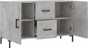 vidaXL Ντουλάπι Γκρι Σκυροδέματος 100 x 36 x 60 εκ. Επεξεργασμένο Ξύλο