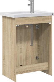 vidaXL Σετ Επίπλων Μπάνιου Sonoma Δρυς 61 x 40 x 84,5 εκ