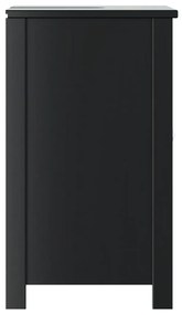 vidaXL Ντουλάπι Νιπτήρα BERG Μαύρο 60 x 34 x 59 εκ. Μασίφ Ξύλο Πεύκου