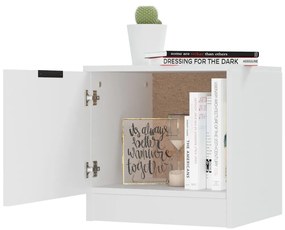 vidaXL Κομοδίνα 2 τεμ. Λευκά 40 x 39 x 40 εκ.