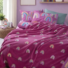 Κουβέρτα Fleece Μονή (160x220) Nef-Nef Homeware Junior Rainbow Mood
