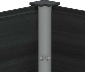 vidaXL Υπερυψωμένη Ζαρντινιέρα Μαύρο 150 x 100 x 91 cm