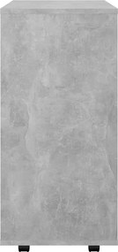 vidaXL Ντουλάπι Τροχήλατο Γκρι Σκυρ. 60 x 35 x 75 εκ. από Επεξ. Ξύλο