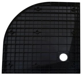 vidaXL Βάση Ντουζιέρας Μαύρη 90 x 90 εκ. από SMC