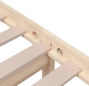 vidaXL Πλαίσιο Κρεβατιού 90 x 190 εκ. από Μασίφ Ξύλο Single