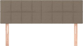 vidaXL Κεφαλάρια Ύφασμα 144x5x78/88 εκ. Taupe