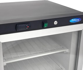 Freezer - 200L - Black - with Glass Door