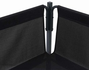 vidaXL Σετ Καναπέ Κήπου με μαξιλάρι 6 pcs Μαύρο Ατσάλι