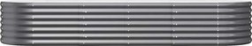 vidaXL Ζαρντινιέρα Ανθρακί 224x80x36 εκ Γαλβανισμένος χάλυβας