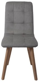 Καρέκλα Τραπεζαρίας NEW T-17 Fylliana Γκρί με Grey oak πόδια 42x48x87εκ. 2αδα 42x48x87 εκ.