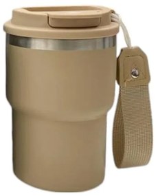 Φορητό παγούρι-θερμός - 450ml Μπεζ