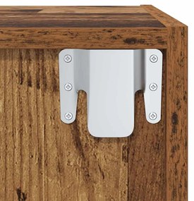 vidaXL Ντουλάπι TV 2 pcs Καφέ 37 x 37 x 142.5 εκ Επεξεργασμένο ξύλο