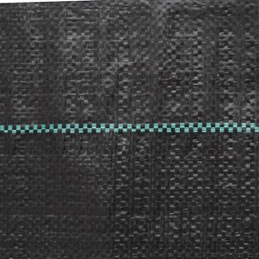 vidaXL Μεμβράνη Εδαφοκάλυψης Μαύρη 2x10 μ. από Πολυπροπυλένιο