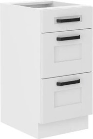 Επιδαπέδιο ντουλάπι Nelor 40 D 3S BB-Λευκό